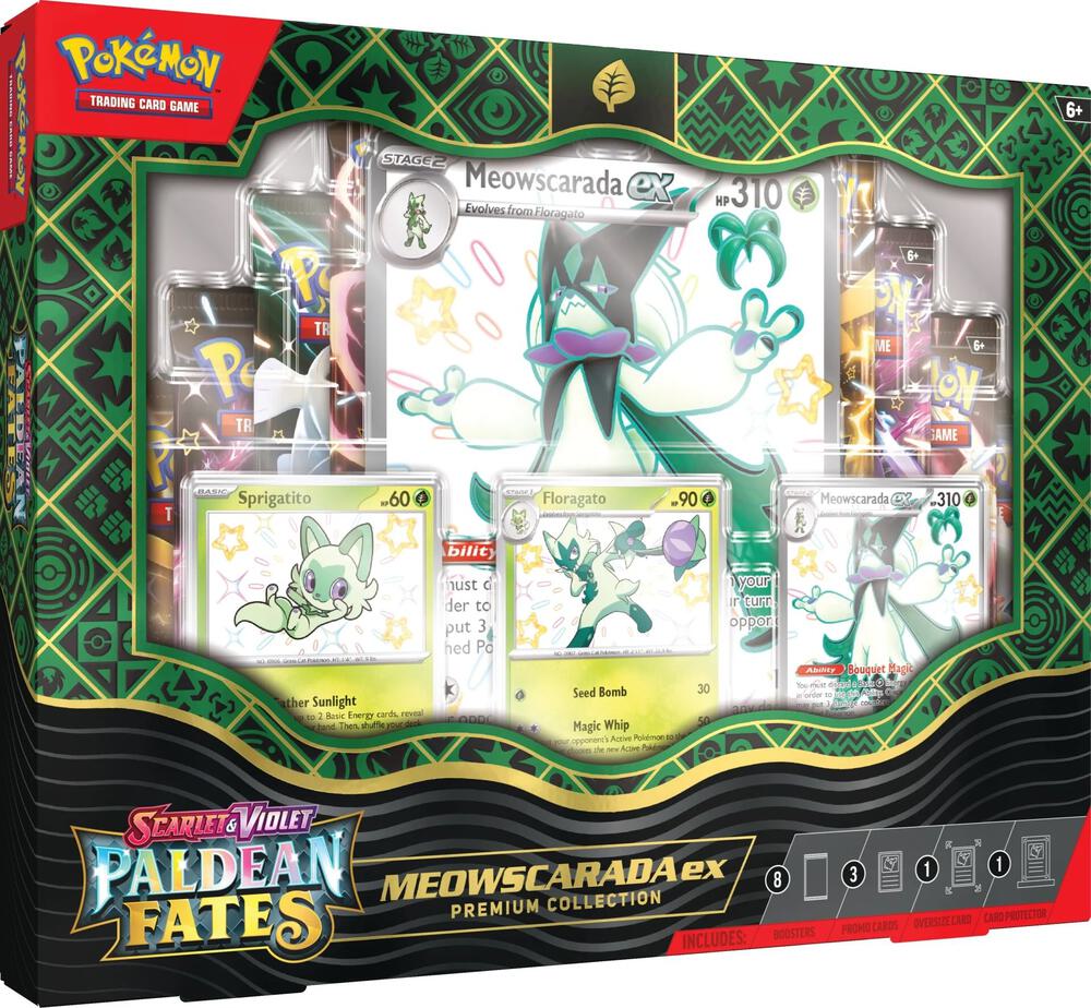 Pokemon Paldean Fates Premium Collection – Meowscarada EX - AA Cards