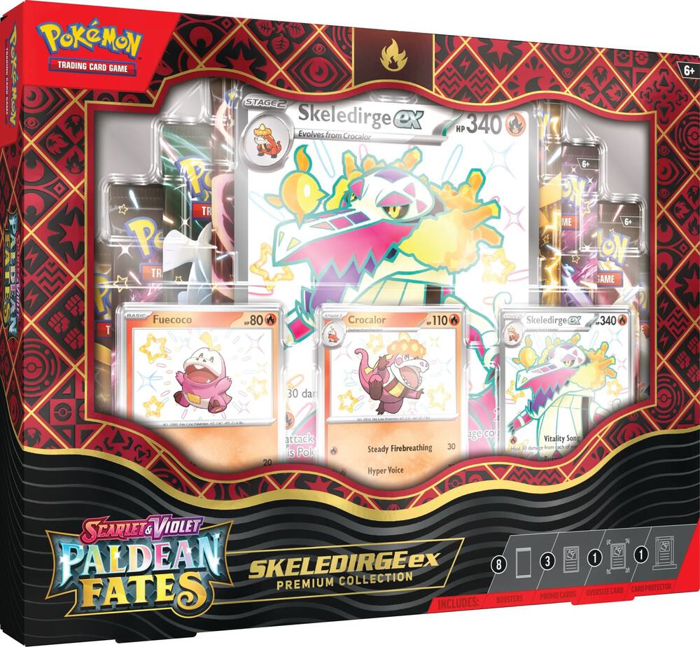 Pokemon Paldean Fates Premium Collection – Skeledirge EX - AA Cards