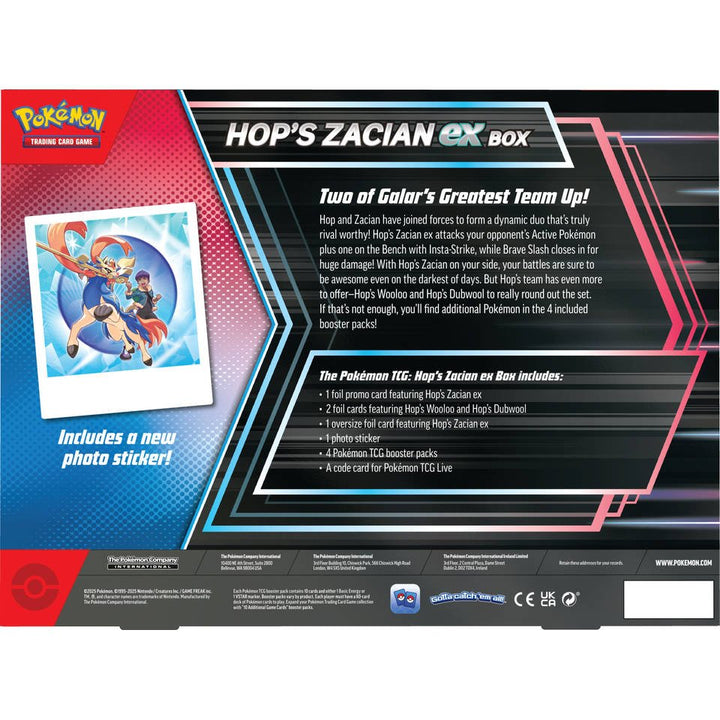 Hop's Zacian ex box - AA Cards