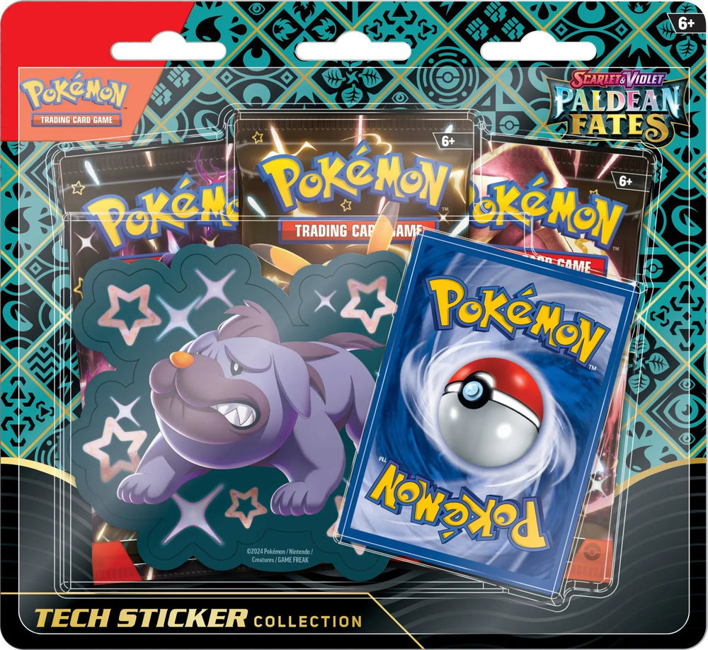 Paldean Fates 3 Pack Blister (Tech Sticker) - AA Cards