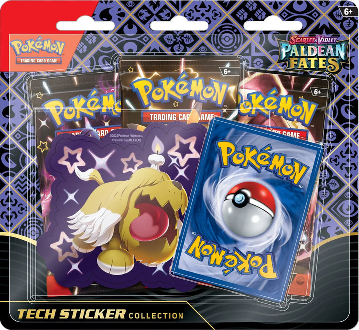 Paldean Fates 3 Pack Blister (Tech Sticker) - AA Cards
