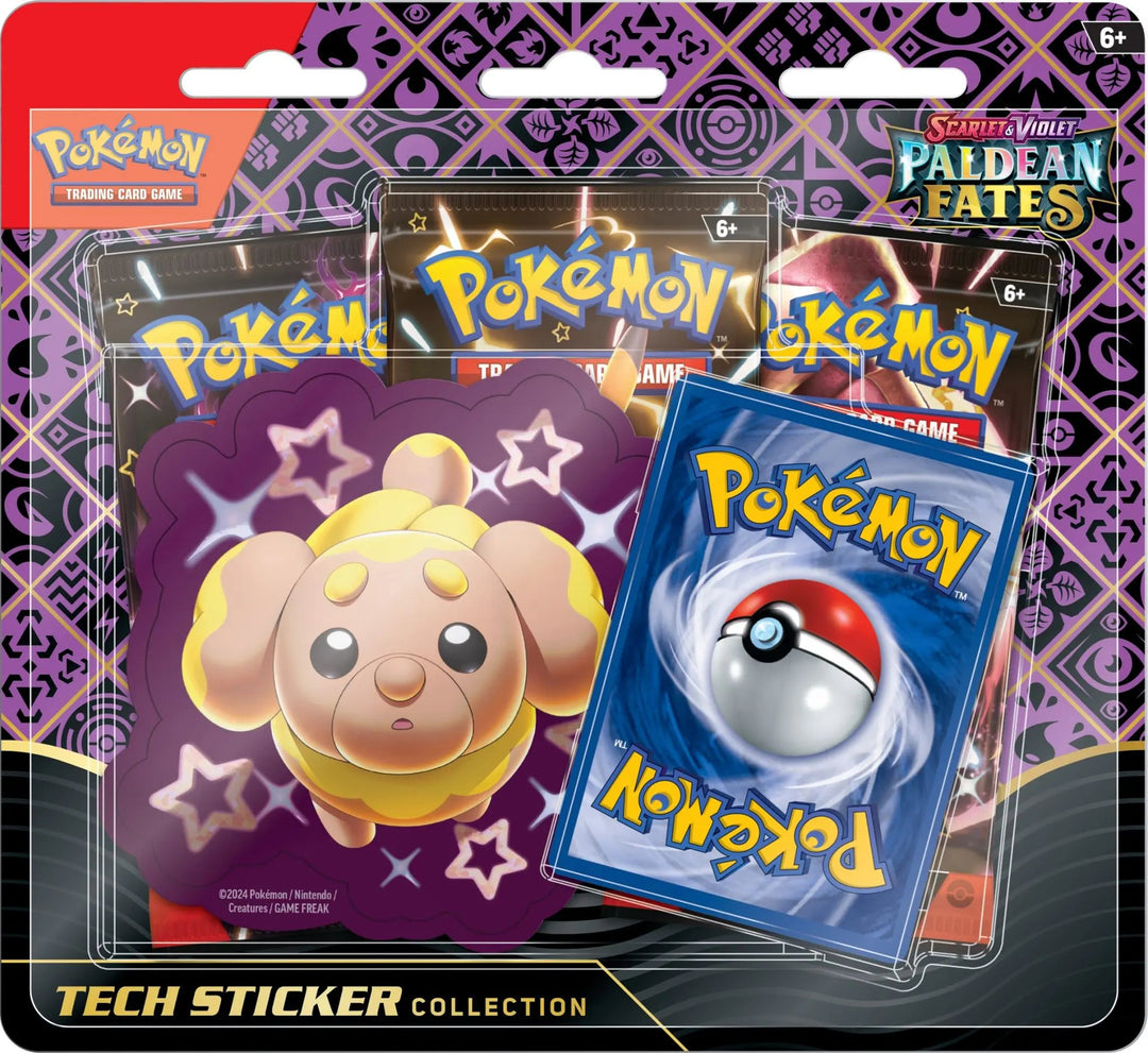Paldean Fates 3 Pack Blister (Tech Sticker) - AA Cards