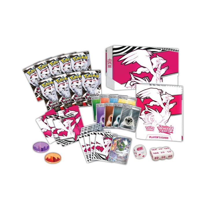 White Flare Elite Trainer Box - AA Cards